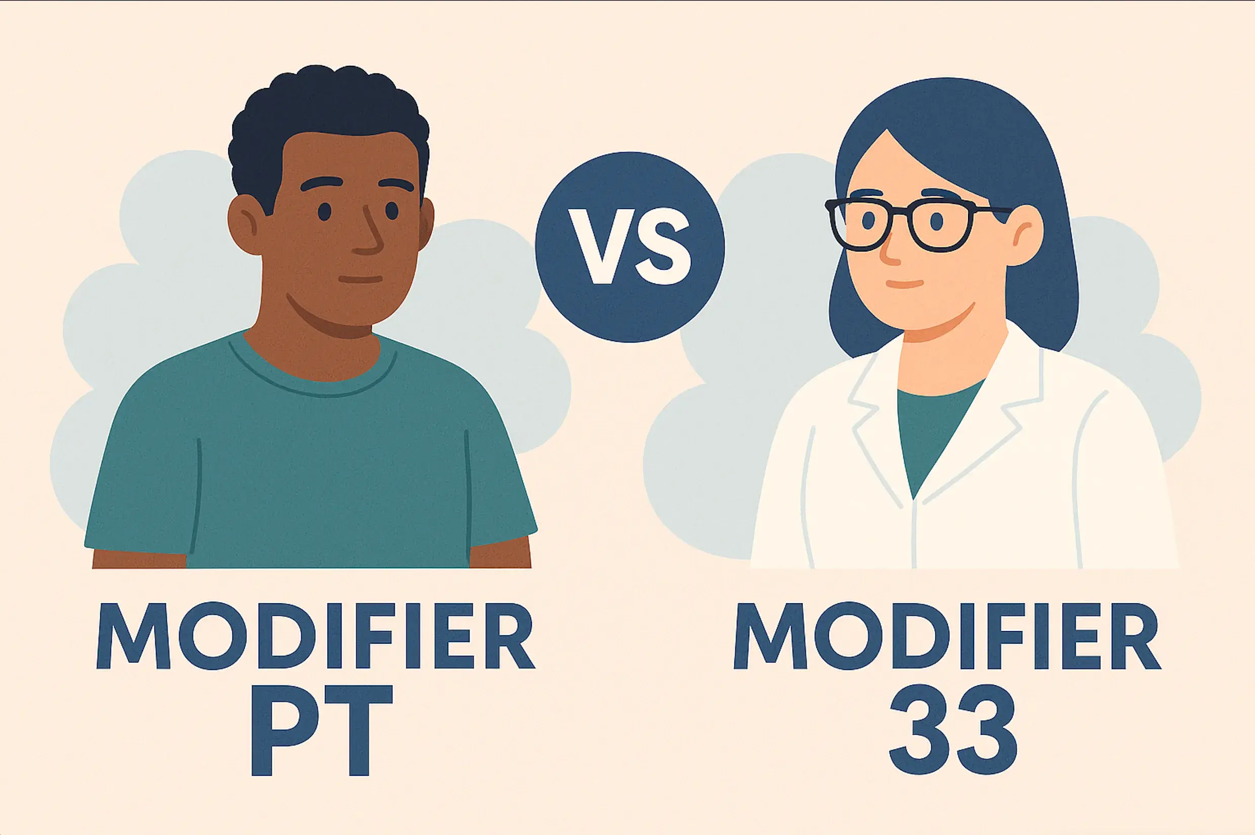 Modifier PT vs Modifier 33