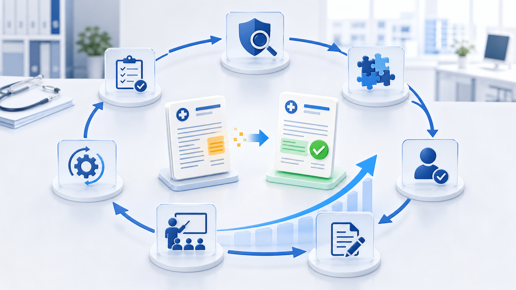 Corrective action process after a medical billing audit