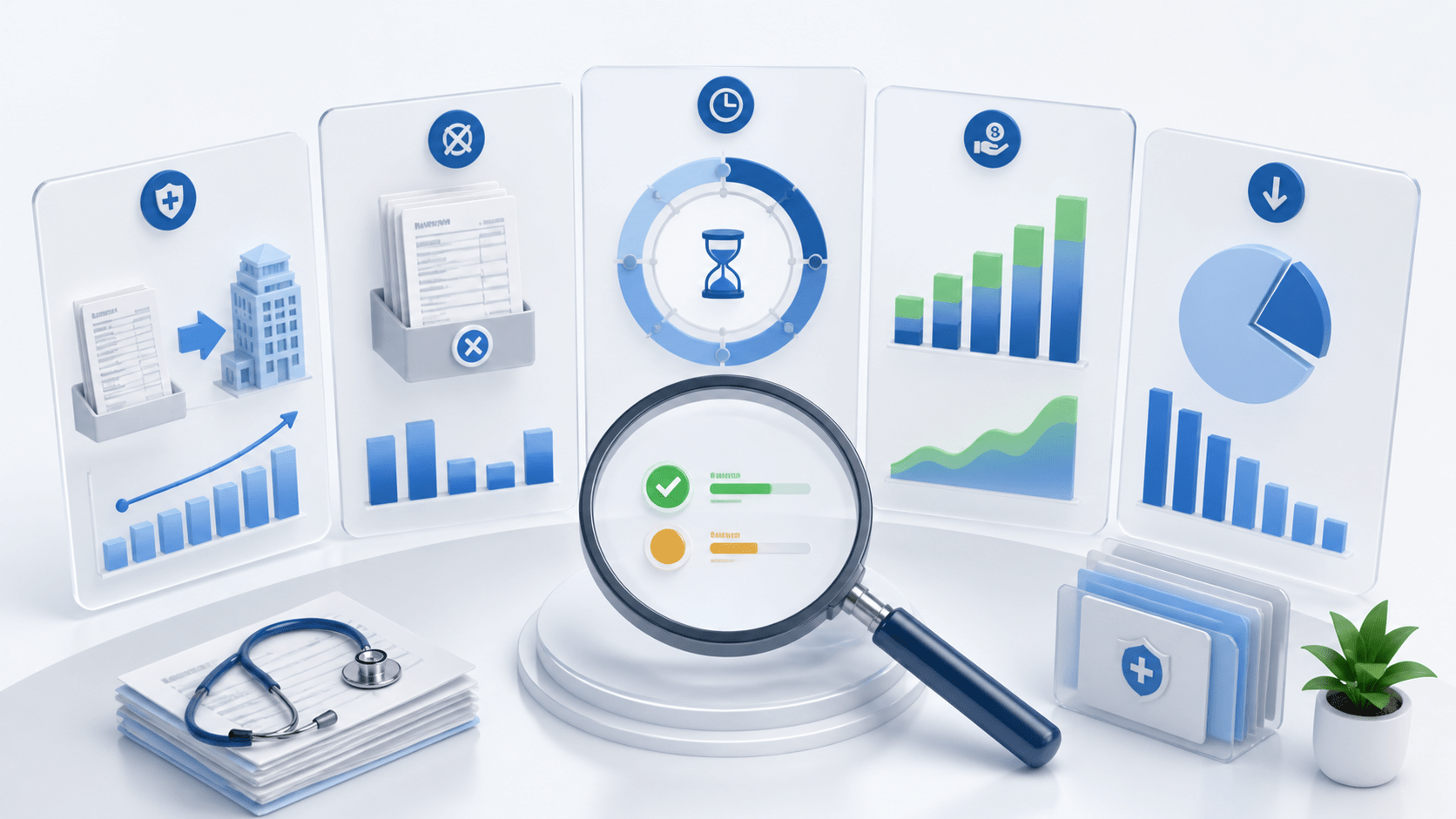 Medical billing metrics included in an audit